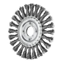 PFERD WHEEL BRUSH W/ARBOR TWIST KNOT STEEL RBG 12512/22.2 ST 0.50 SG